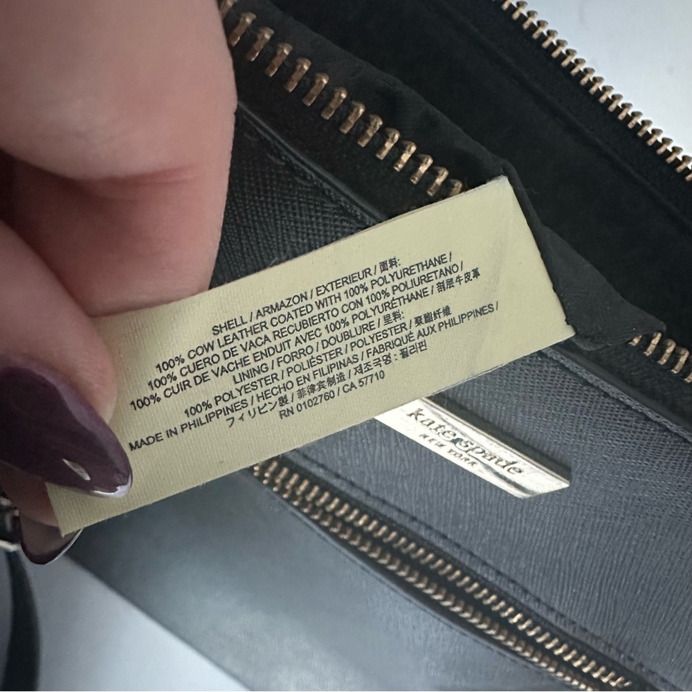 Kate Spade 100% Leather Black Crossbody Bag - Picture 7 of 13